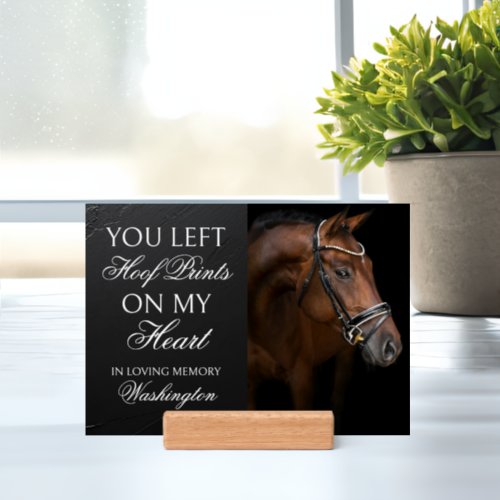 Horse Memorial Equestrian Keepsake Custom Photo Holder