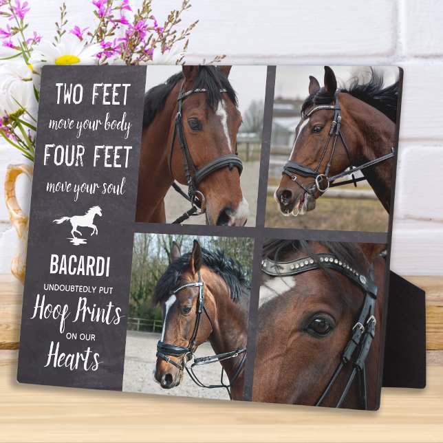 Horse Memorial Equine Photo Collage Plaque (Creator Uploaded)
