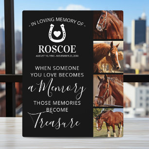 Horse Memorial Gift - Equine Plaque