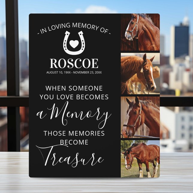 Horse Memorial Gift - Equine Plaque (Creator Uploaded)