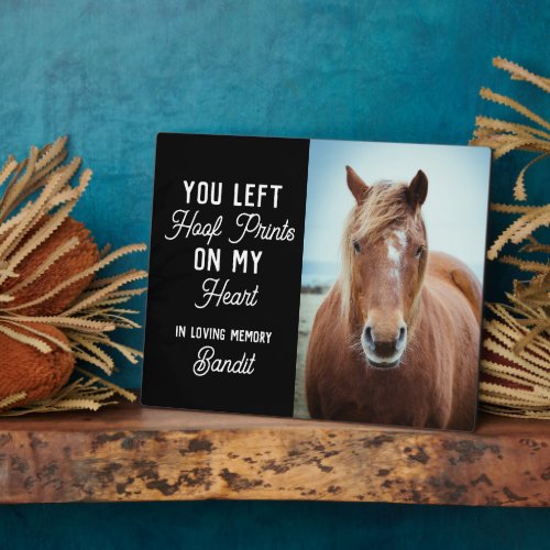 Horse Memorial Keepsake Equestrian Custom Photo Plaque