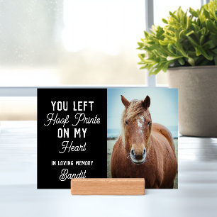 Horse Memorial Keepsake Equestrian Photo Holder