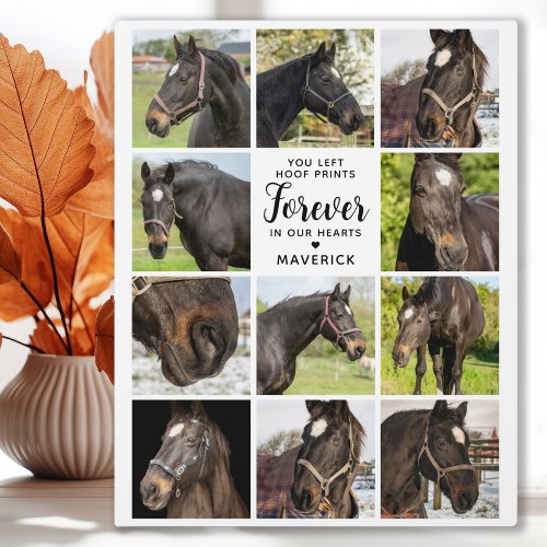 Horse Memorial Personalized Pet Photo Collage Plaque