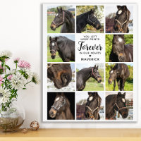 Horse Memorial Personalized Pet Photo Collage