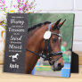 Horse Memorial-Pet Loss Sympathy Quote Horse Photo Plaque