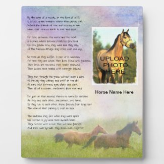 Horse Memorial Rainbow Bridge for Horse Customize Display Plaques