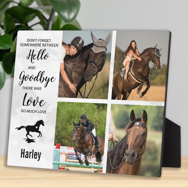 Horse Memorial Remembrance Photo Collage Plaque (Creator Uploaded)