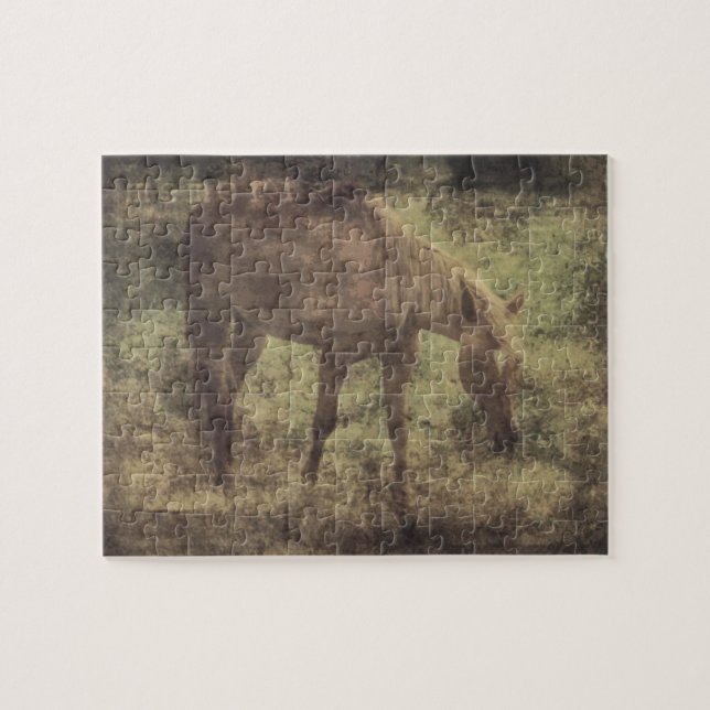 Horse Memories Grunge Jigsaw Puzzle (Horizontal)