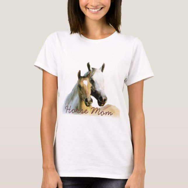 Horse Mom Ladies T-Shirt (Front)