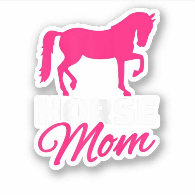 Horse mom sticker (Front)