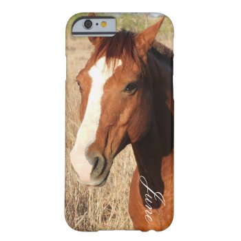 Horse Monogram Barely There Iphone 6 Case by Iggys_World at Zazzle