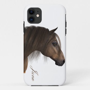 Horse Monogram Iphone 11 Case by Iggys_World at Zazzle