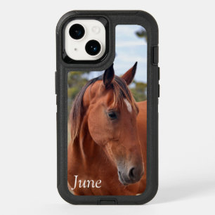 Horse Monogram OtterBox  iPhone 14 Case