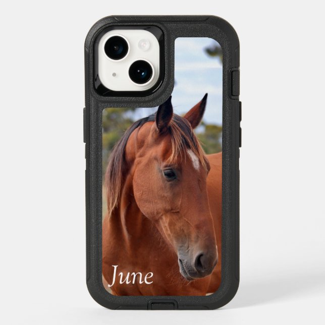 Horse Monogram OtterBox  iPhone Case (Back)