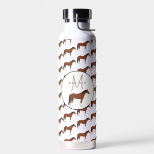 Horse Monogrammed School  Water Bottle
