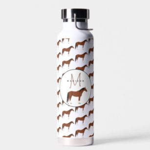 Horse Monogrammed School  Water Bottle