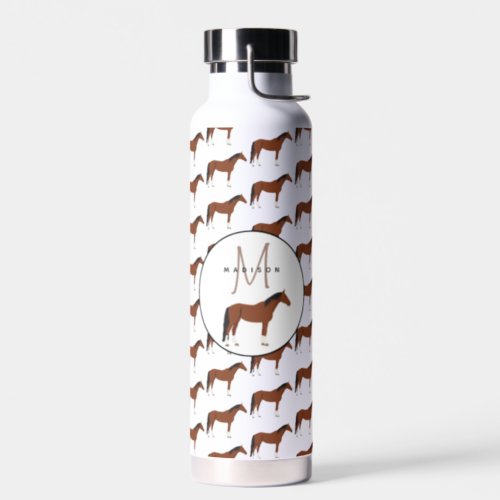 Horse Monogrammed School  Water Bottle