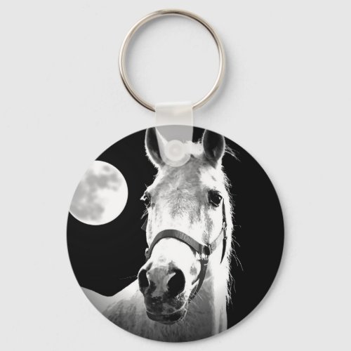 Horse  Moon Keychain