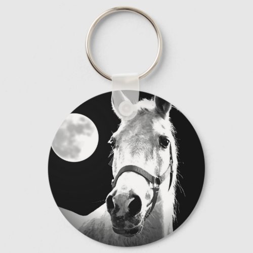 Horse  Moon Keychain