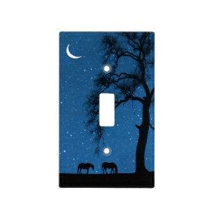 Horse Moon Stars Light Switch Cover