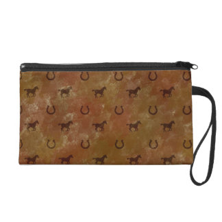 Horse Motif Wristlet Purse