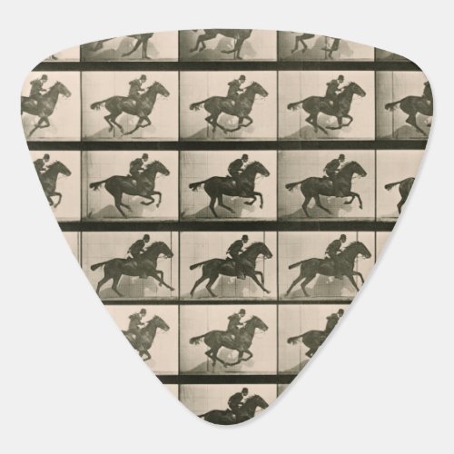 Horse Motion Vintage Photography Guitar Pick