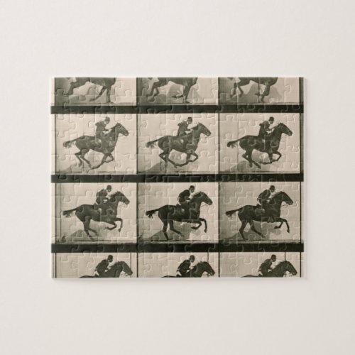 Horse Motion Vintage Photography Jigsaw Puzzle