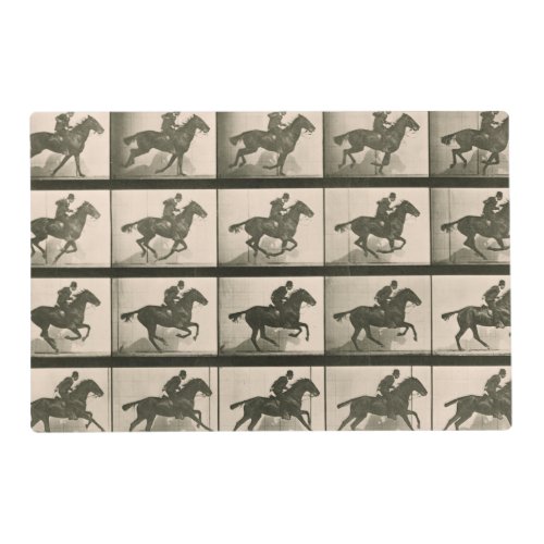 Horse Motion Vintage Photography Placemat