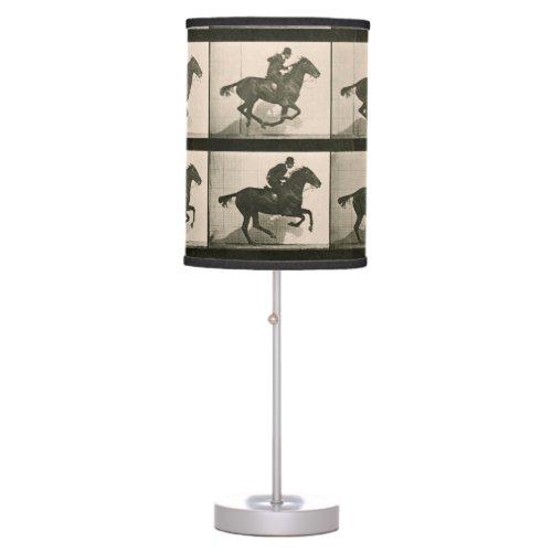 Horse Motion Vintage Photography Table Lamp