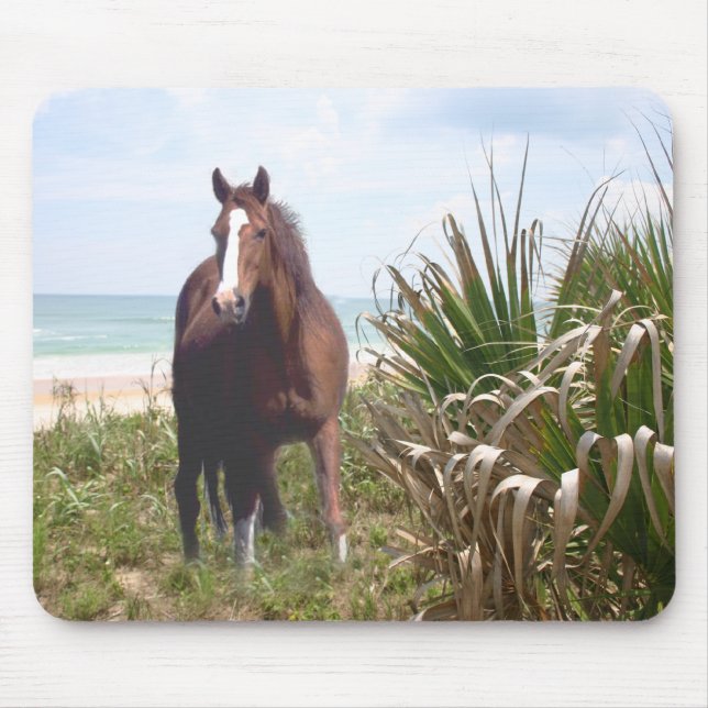 Horse Mousepad Beach (Front)