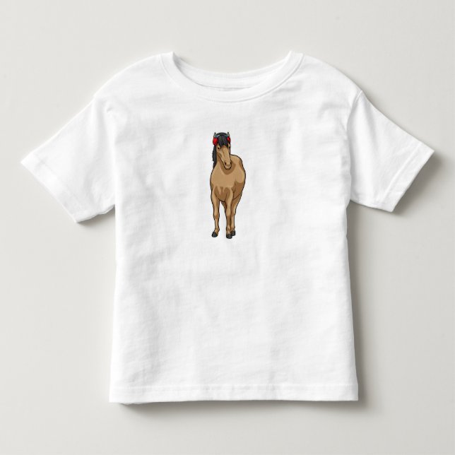 Horse Music Headphone Toddler T-shirt (Front)