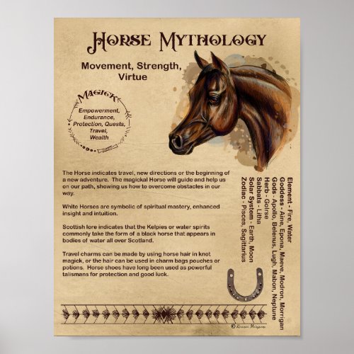 HORSE MYTHOLOGY POSTER