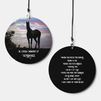 Horse Name Custom Memorial Sympathy Spritiual Wind Chime
