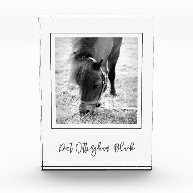 HORSE NAME Equestrian PHOTO Timeless Keepsake (Front)