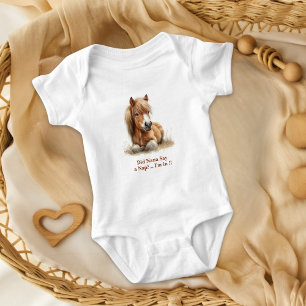 Horse Nap Personalized Baby Bodysuit