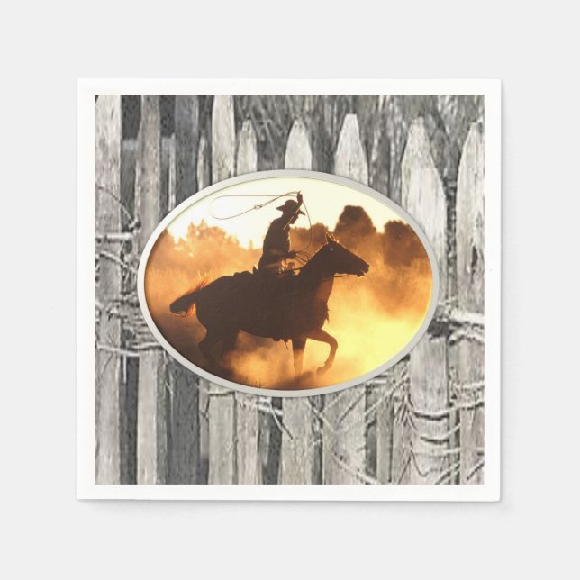 Horse Nature Animal Paper Napkins (Front)