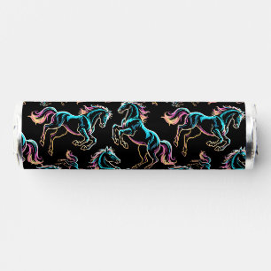 Horse Neon Light Glitch Retro Style Breath Savers® Mints