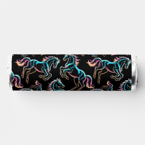 Horse Neon Light Glitch Retro Style Breath Savers® Mints