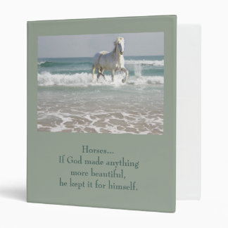 Horse Ocean Beauty  Binder