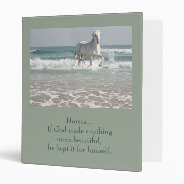 Horse Ocean Beauty  Binder (Front/Inside)