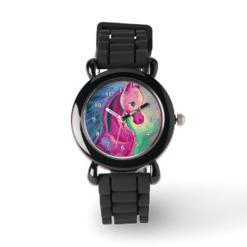 Horse Of Bright Colours Watch by ArtsyKidsy at Zazzle