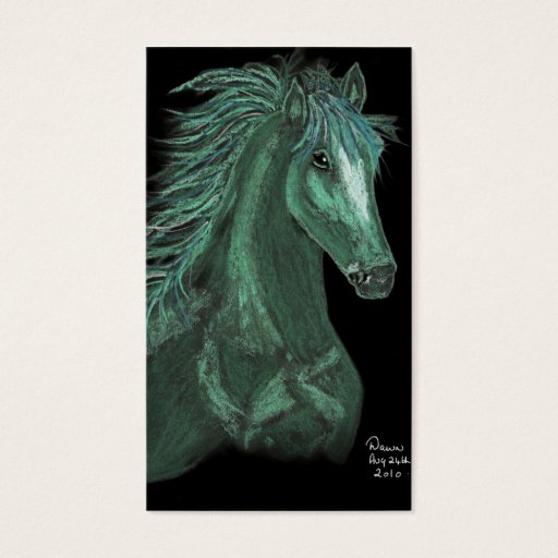 Customizable horse of dreams business cards