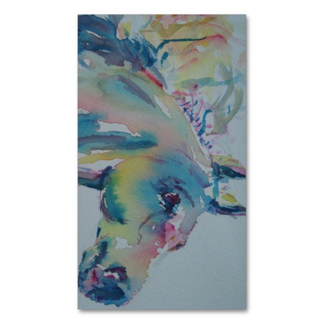 Horse of Many Colors Business Card Magnet (Front Vertical)