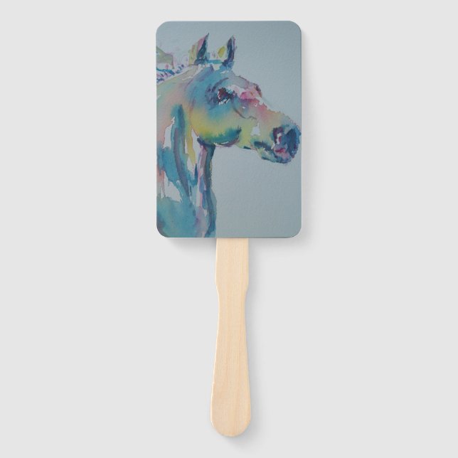 Horse of Many Colors Hand Fan (Front)
