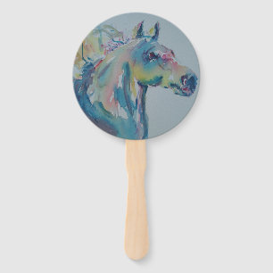 Horse of Many Colors Hand Fan