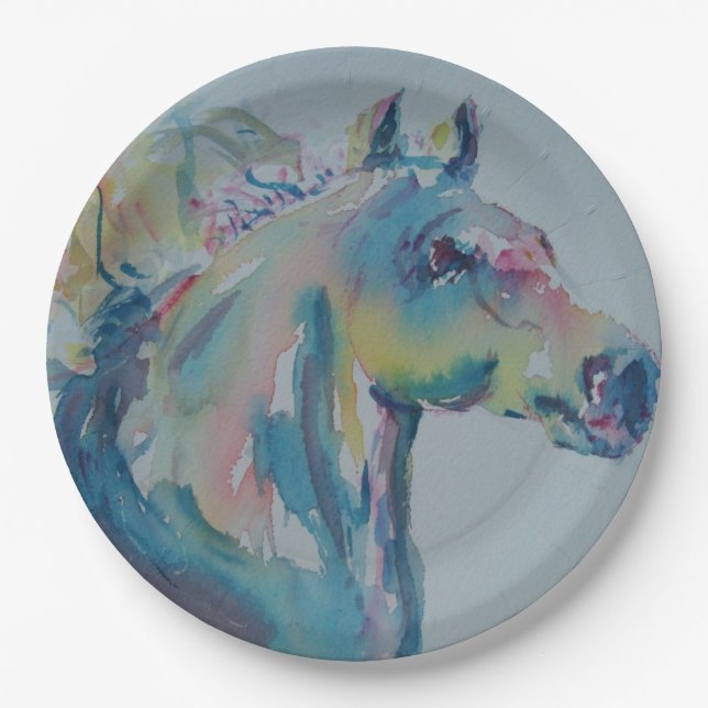 Horse of Many Colors Paper Plates (Front)