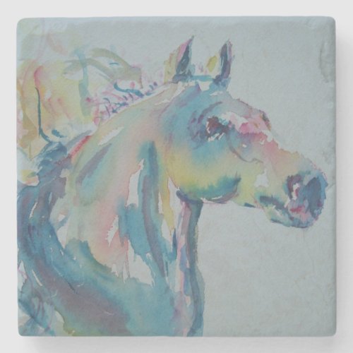 Horse of Many Colors Stone Coaster