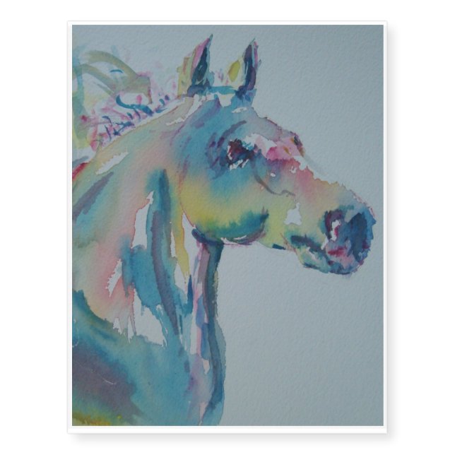 Horse of Many Colors Temporary Tattoos (Front)
