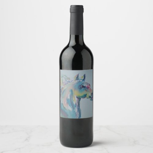 Horse of Many Colors Wine Label