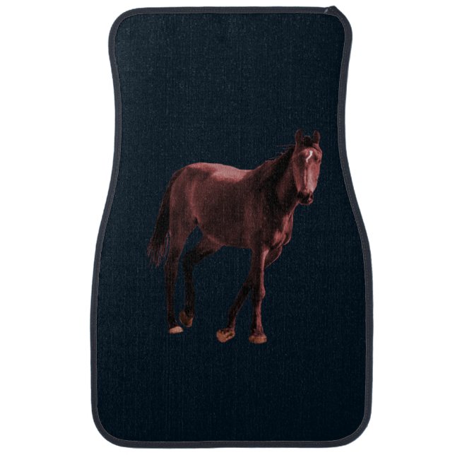 Horse on a car floor mat (Front)